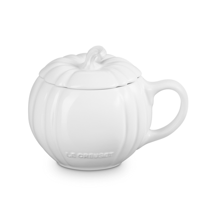 Caneca com design de abóbora em cerâmica