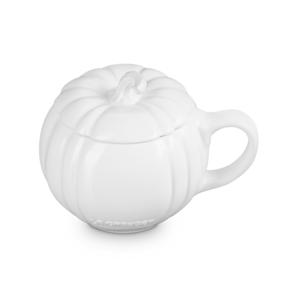 Caneca com design de abóbora em cerâmica