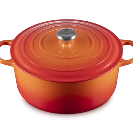Cocotte redonda de ferro fundido