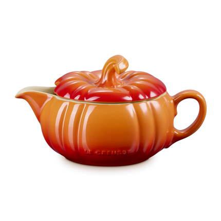 Jarra para molho com design de abóbora em cerâmica