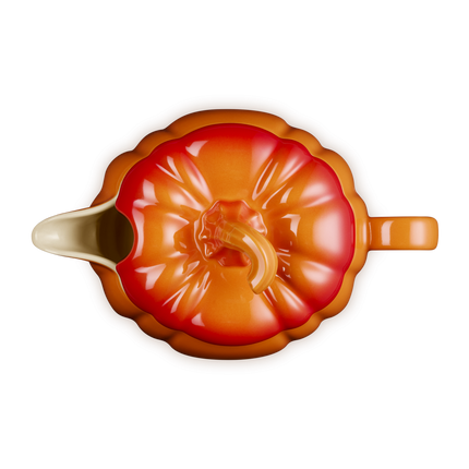 Jarra para molho com design de abóbora em cerâmica