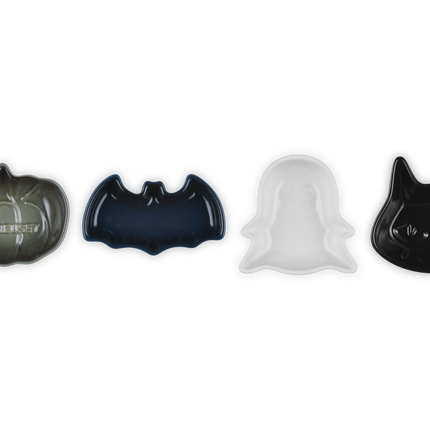 Set de 4 mini pratos Halloween em cerâmica