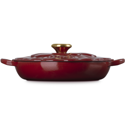 Caçarola Baixa Pétala de Ferro Fundido