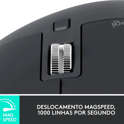 Rato LOGITECH MX Master 3S (Bluetooth - 8000 dpi - Preto)