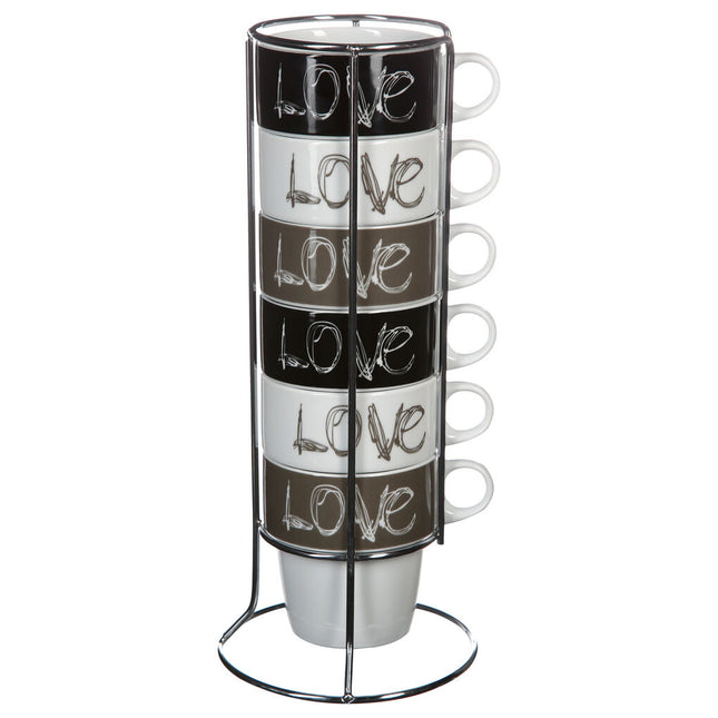 Conj. 6 canecas love