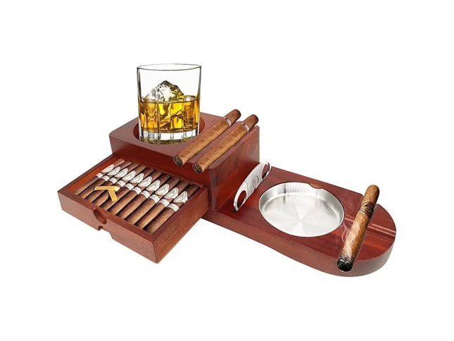 FNINIJEDE Cinzeiro Com Suporte Para Copos De Whisky