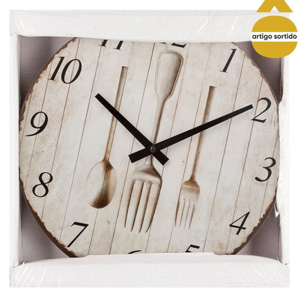 Relógio decorativo de parede 28cm