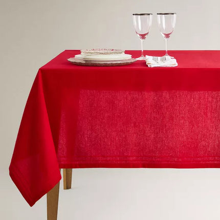 TOALHA DE MESA ALGODÃO REBORDO NATAL