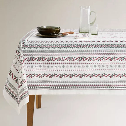 TOALHA DE MESA ALGODÃO PONTO CRUZ NATAL