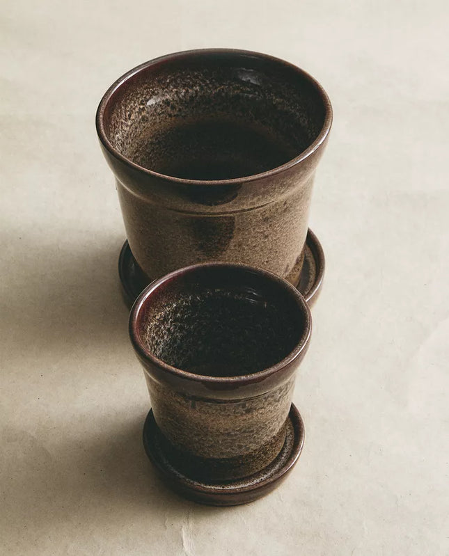 VASO GRÉS PRATO JARDIM