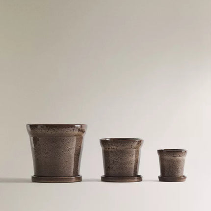 VASO GRÉS PRATO JARDIM