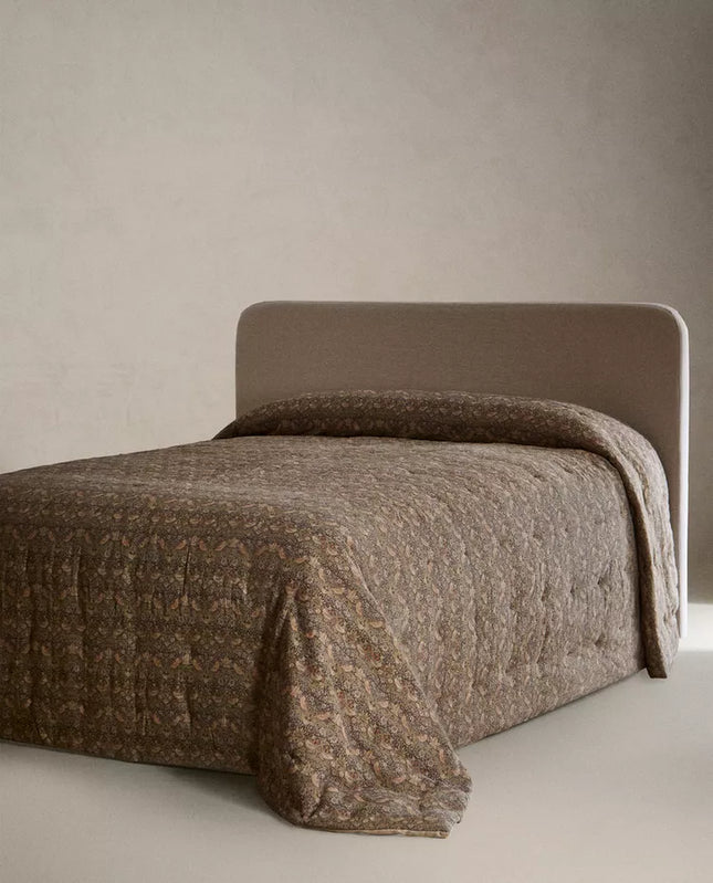 EDREDÃO LINHO REVERSÍVEL ESTAMPADO MORRIS & CO.