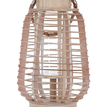Lanterna decorativa em rattan em forma de colmeia