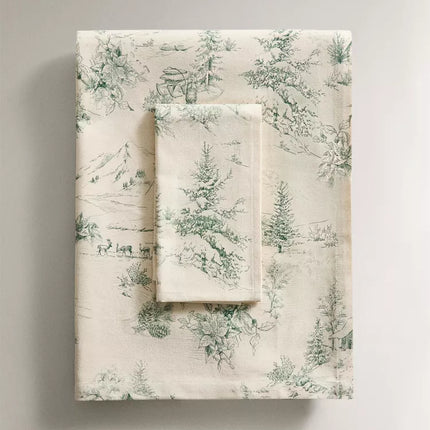 TOALHA MESA ALGODÃO TOILE DE JOUY NATAL