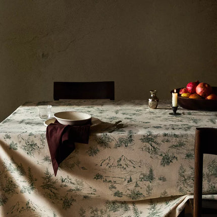 TOALHA MESA ALGODÃO TOILE DE JOUY NATAL