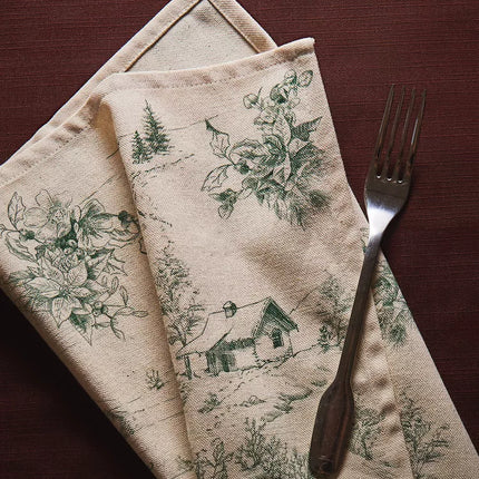 PACK GUARDANAPOS ALGODÃO TOILE DE JOUY NATAL (PACK DE 2)