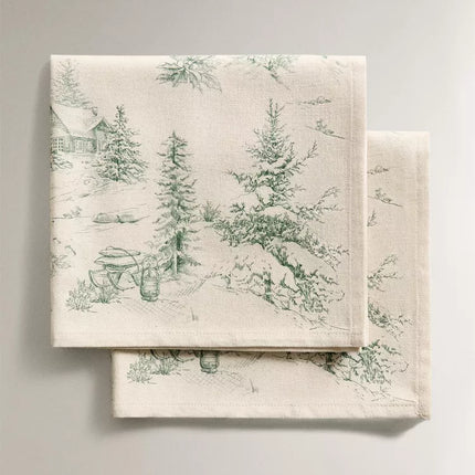 PACK GUARDANAPOS ALGODÃO TOILE DE JOUY NATAL (PACK DE 2)