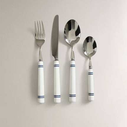 CONJUNTO TALHERES 4 PEÇAS CERÂMICA