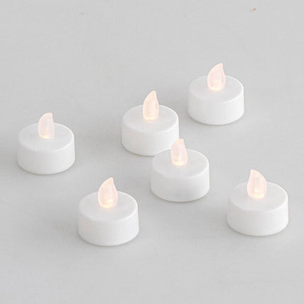 Conjunto De 6 Velas Tealight Com LED Branco Quente