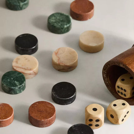 MESA DE APOIO JOGO DE TABULEIRO MÁRMORE