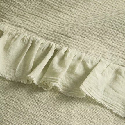 COLCHA COM TEXTURA E FOLHO