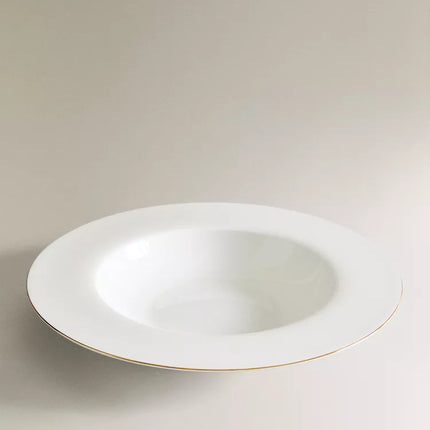 PRATO FUNDO BONE CHINA FIO