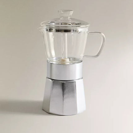 CAFETEIRA ITALIANA BOROSSILICATO 6 CHÁVENAS
