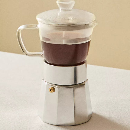 CAFETEIRA ITALIANA BOROSSILICATO 6 CHÁVENAS