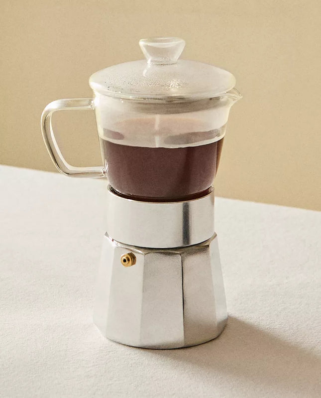 CAFETEIRA ITALIANA BOROSSILICATO 6 CHÁVENAS