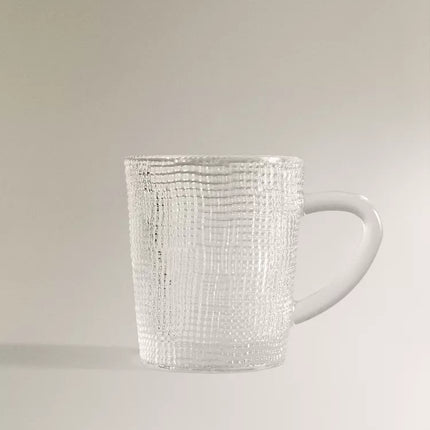 CANECA VIDRO RELEVO