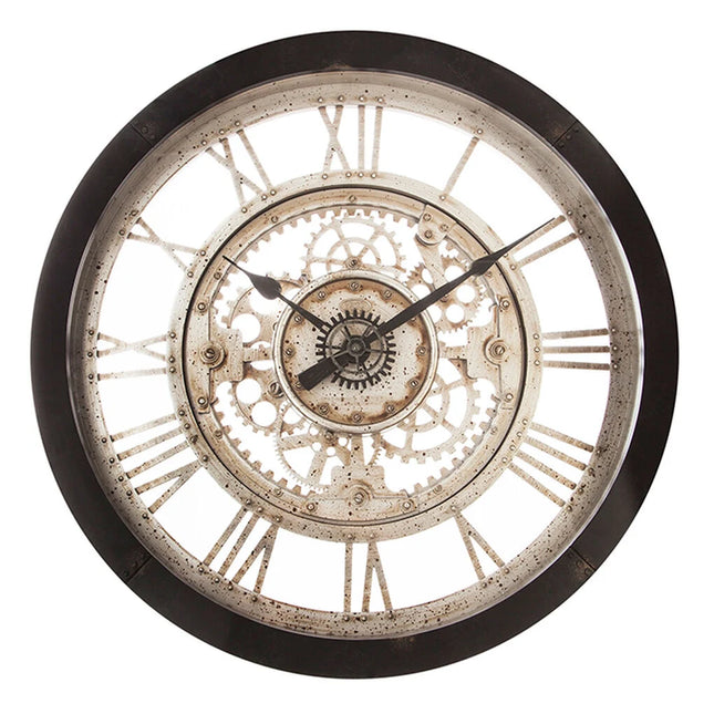 -25% Relógio de parede preto mecanismo VINTAGE 61cm