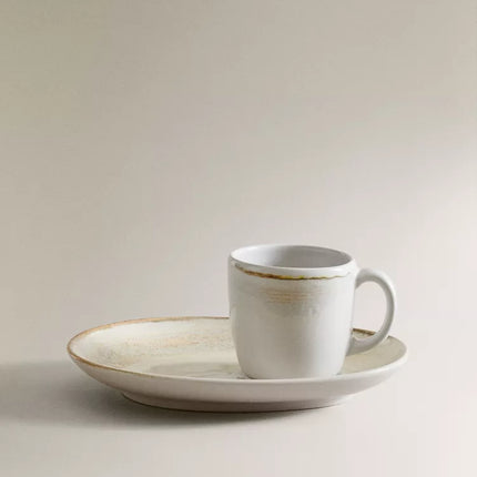 CHÁVENA DE CAFÉ COM PRATO