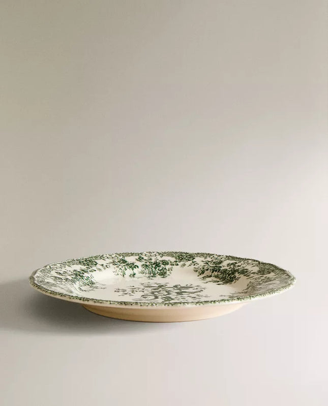 PRATO RASO LOUÇA FLORAL
