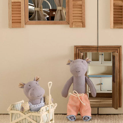 CONJUNTO PELUCHES INFANTIS FAMÍLIA HIPOPÓTAMOS (CONJUNTO DE 3)