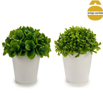 Vaso com folhas curtas 13cm