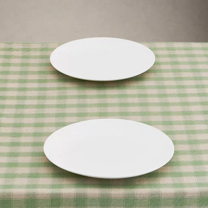 TOALHA DE MESA DE ALGODÃO TINGIDO AOS QUADRADOS