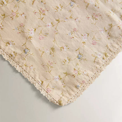 TOALHA MESA ALGODÃO ESTAMPADO FLORES