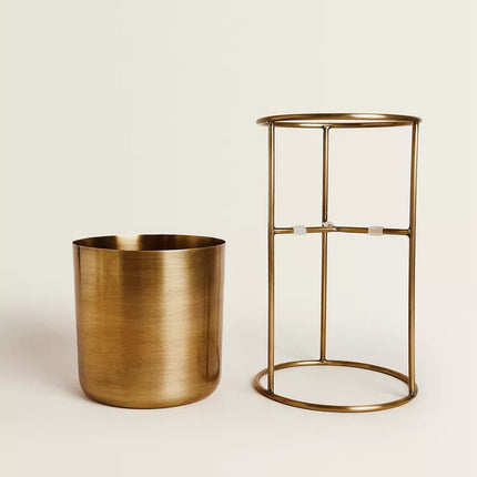 SUPORTE PARA VASOS DOURADO
