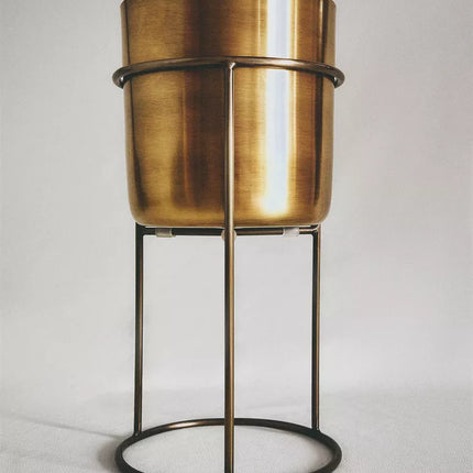 SUPORTE PARA VASOS DOURADO