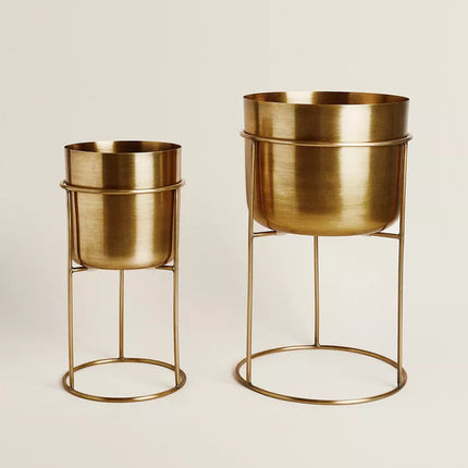 SUPORTE PARA VASOS DOURADO