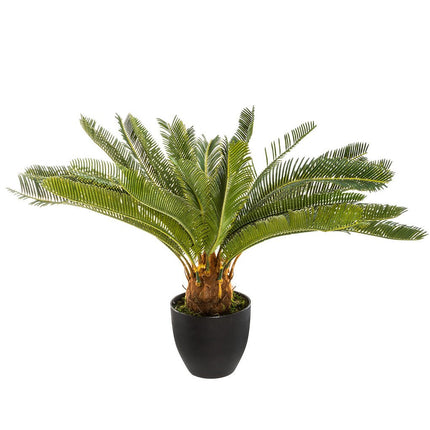 Planta palmeira artificial com vaso