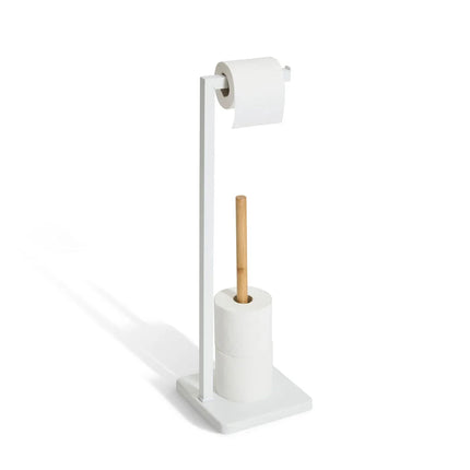 -40% Porta rolos wc bambu NATUREO branco