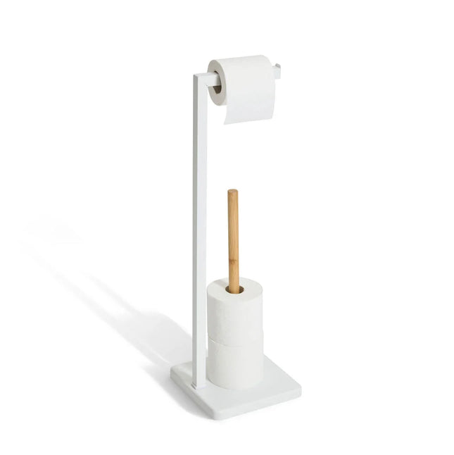 -40% Porta rolos wc bambu NATUREO branco