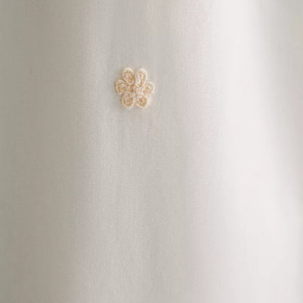 CALÇAS ALGODÃO BORDADOS FLOR