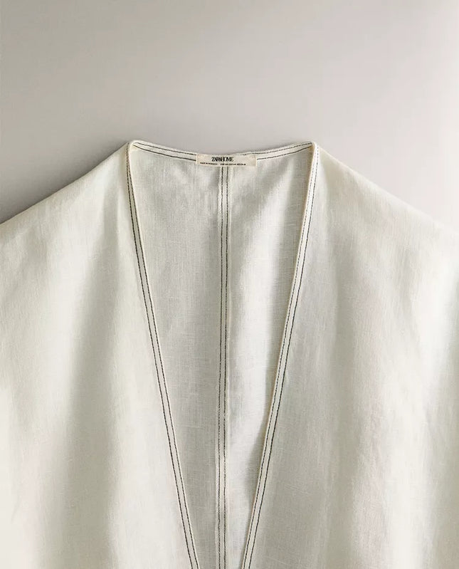 ROBE LINHO PESPONTO