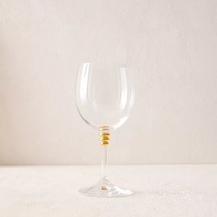 CÁLICE VIDRO CRISTALINO PORMENOR DOURADO