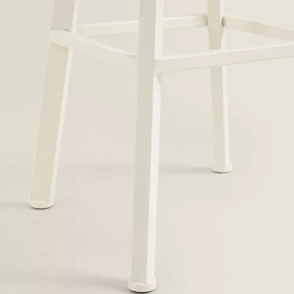 BANCO ALTO GIRATÓRIO MADEIRA E METAL