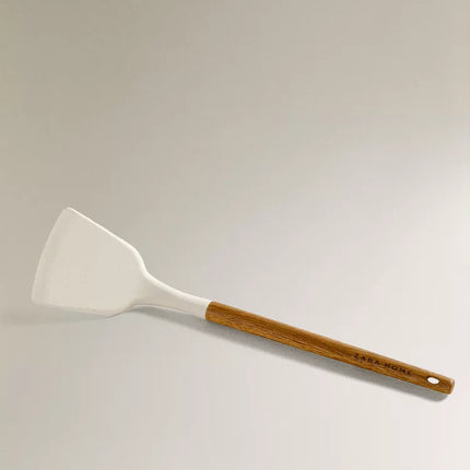 ESPÁTULA DE SILICONE E MADEIRA