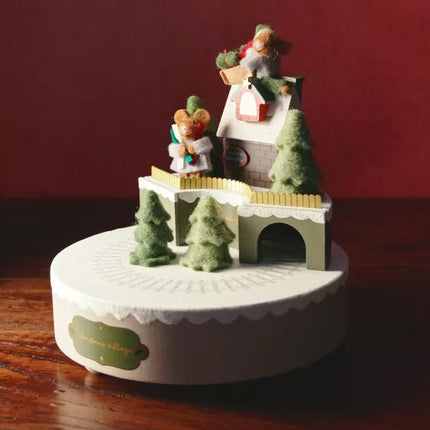 CAIXA DE MÚSICA INFANTIL RATINHOS COMBOIO NATAL