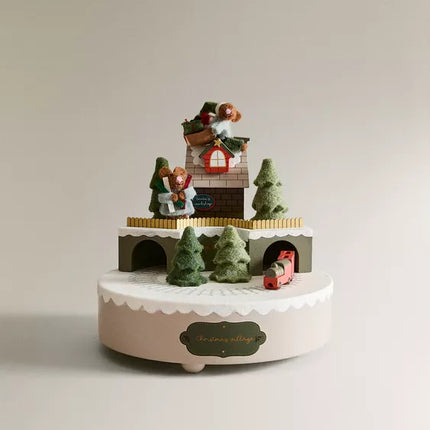 CAIXA DE MÚSICA INFANTIL RATINHOS COMBOIO NATAL